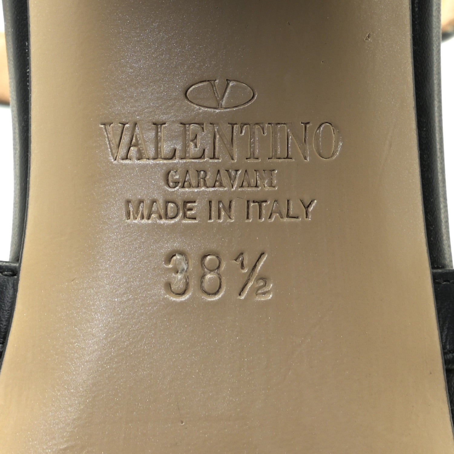 Valentino Garavani Calfskin Rockstud 60mm Caged Slide Sandals 38.5 Black 10 of 10