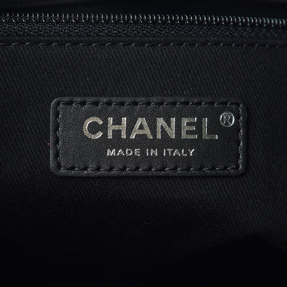 Chanel Lurex Boucle Small Deauville Tote Black 6 of 9