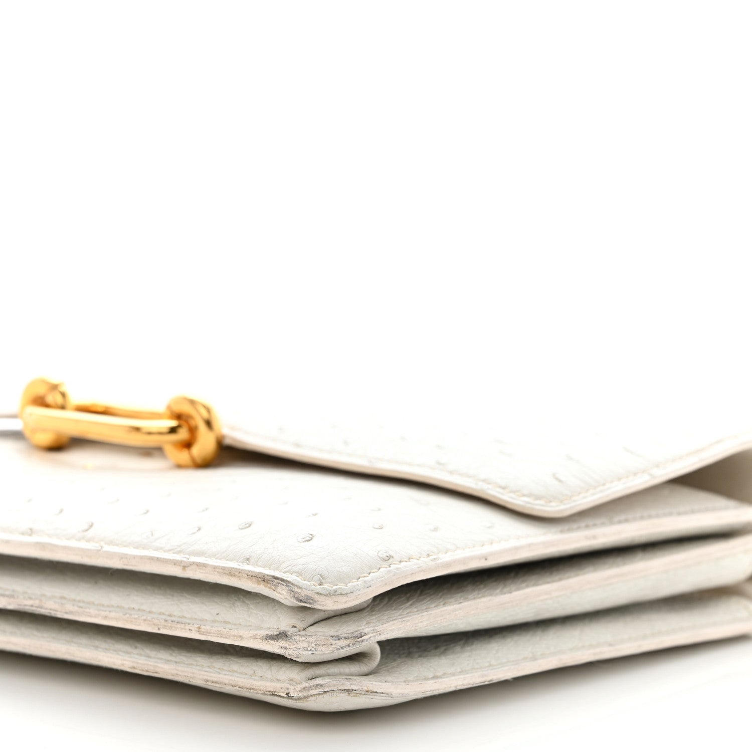 Hermes Ostrich Fonsbelle White 12 of 14