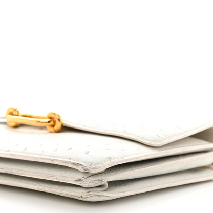 Hermes Ostrich Fonsbelle White 12 of 14