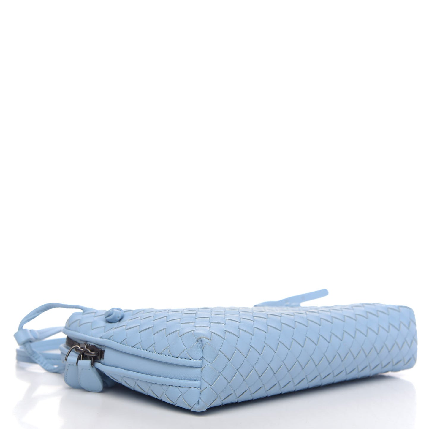 Nappa Intrecciato Nodini Crossbody Messenger Ice