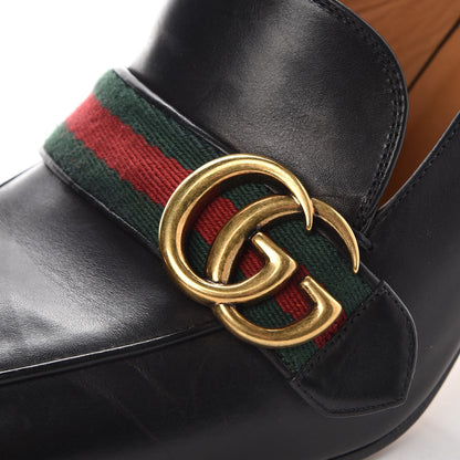 Gucci Calfskin Web Peyton Loafer Pumps 39 Black 9 of 17
