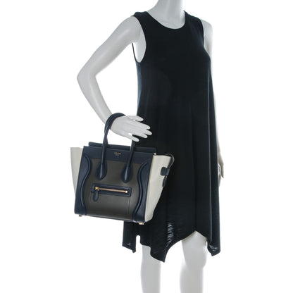 Celine Smooth Calfskin Micro Tri-Color Luggage Natural 2 of 8