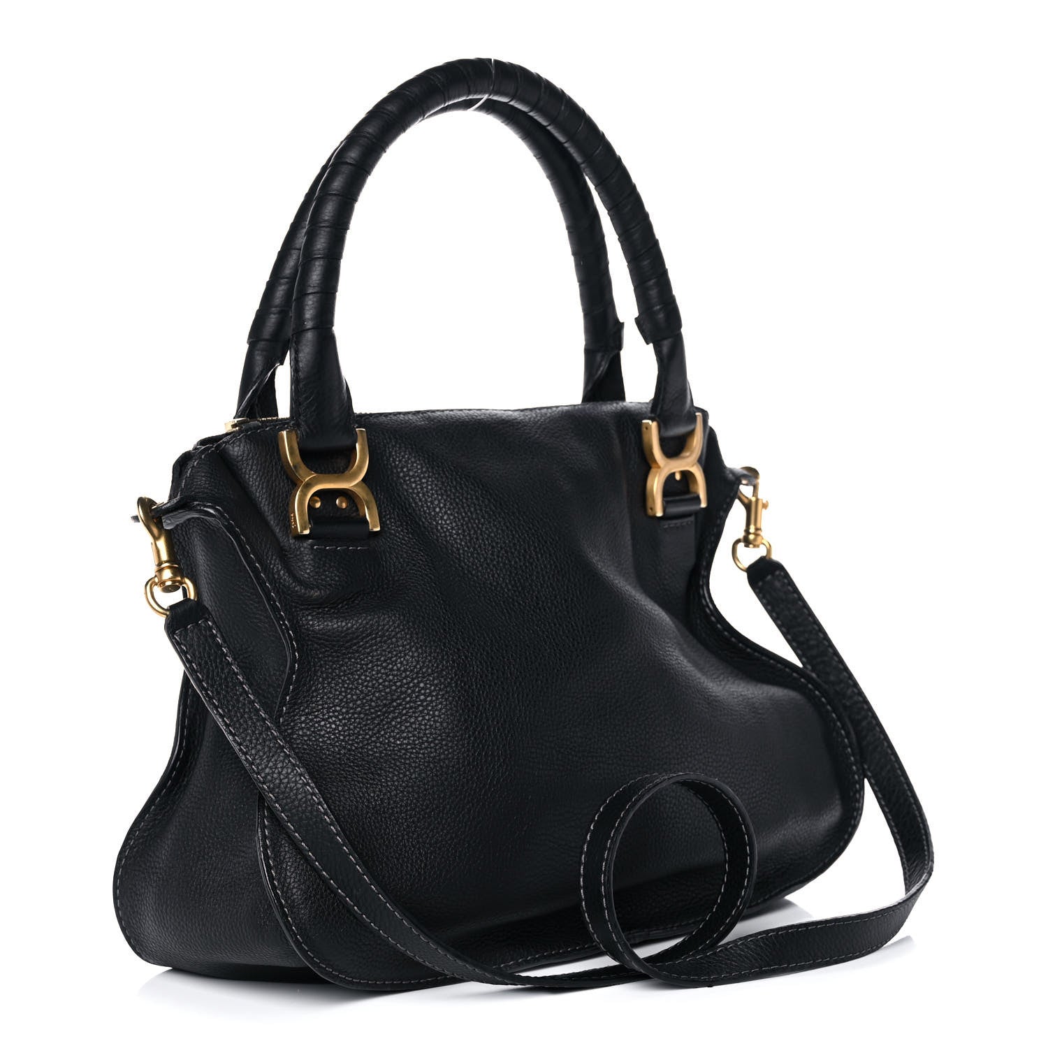 Chloe Calfskin Medium Marcie Satchel Black 3 of 10