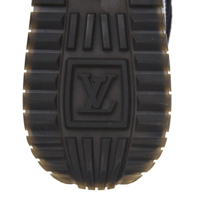 Louis Vuitton Suede Monogram Run Away Sneakers 39 Black 6 of 8