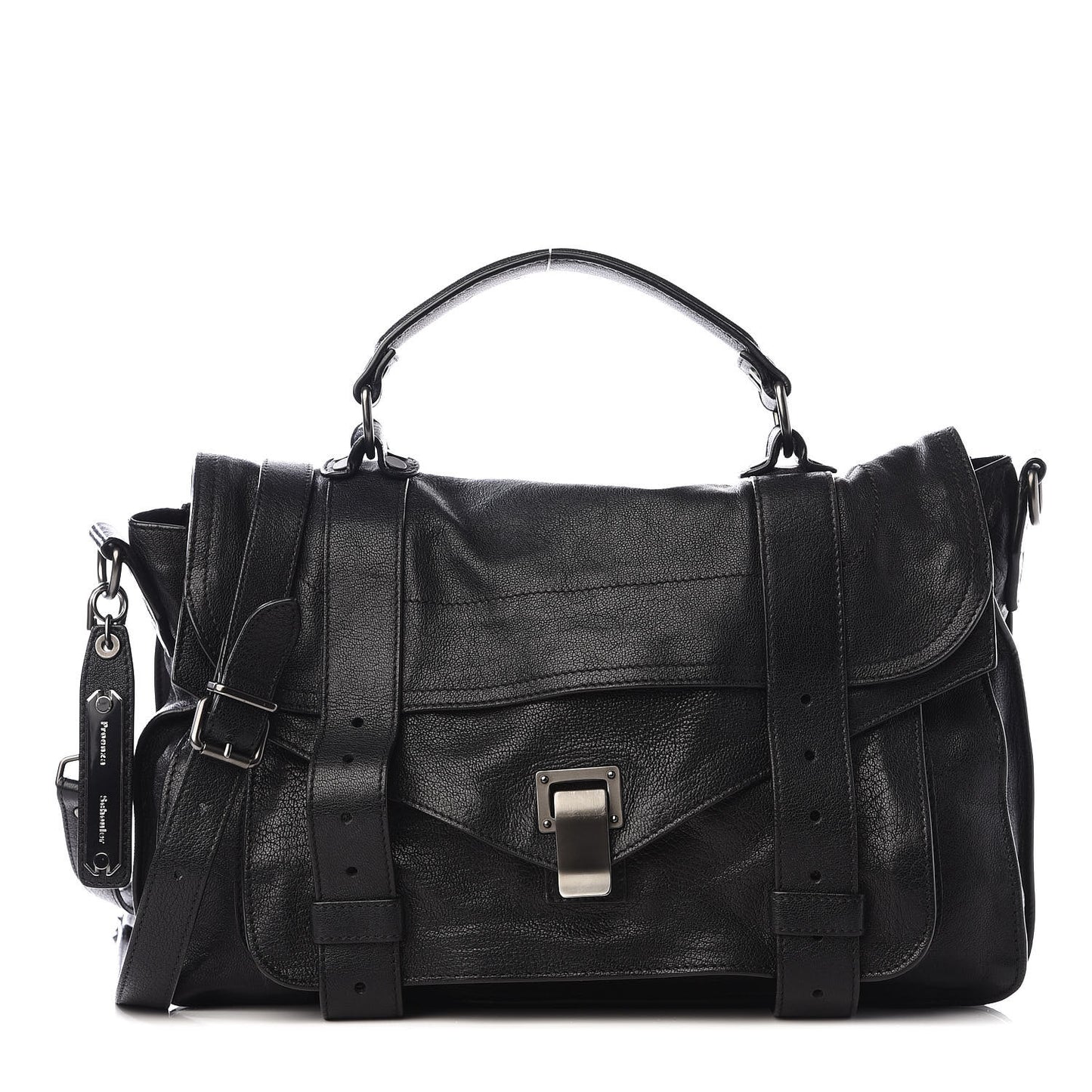 Lambskin Medium PS1 Satchel Black