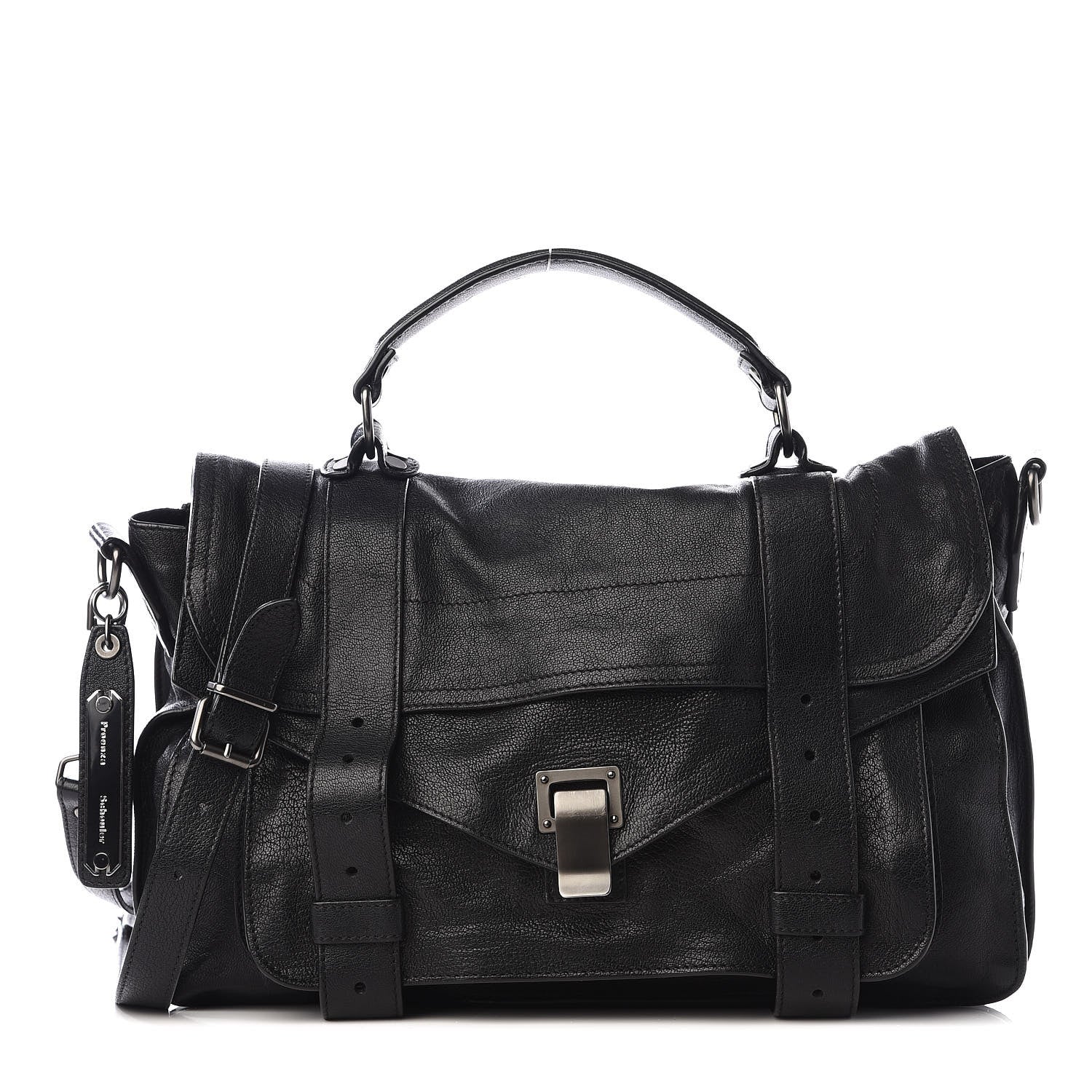 Proenza Schouler Lambskin Medium PS1 Satchel Black 1 of 10