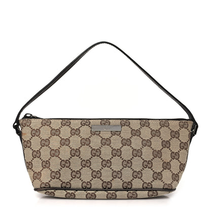 Gucci Monogram Boat Pochette Brown 1 of 13