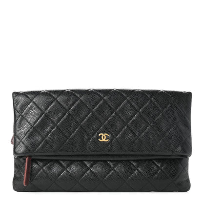Chanel Caviar Quilted CC Beauty Clutch Black 1 of 7