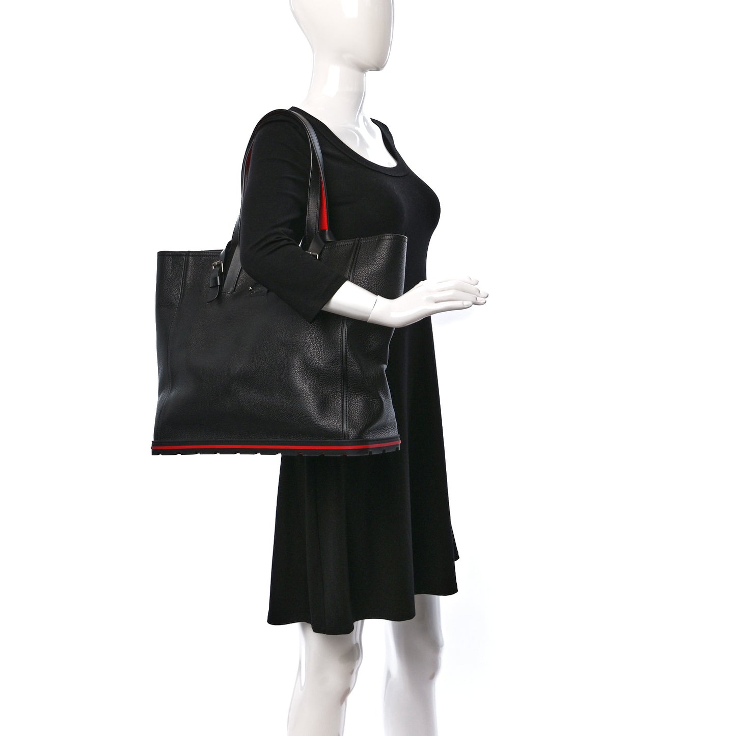 Grained Calfskin Kabiker Tote Black