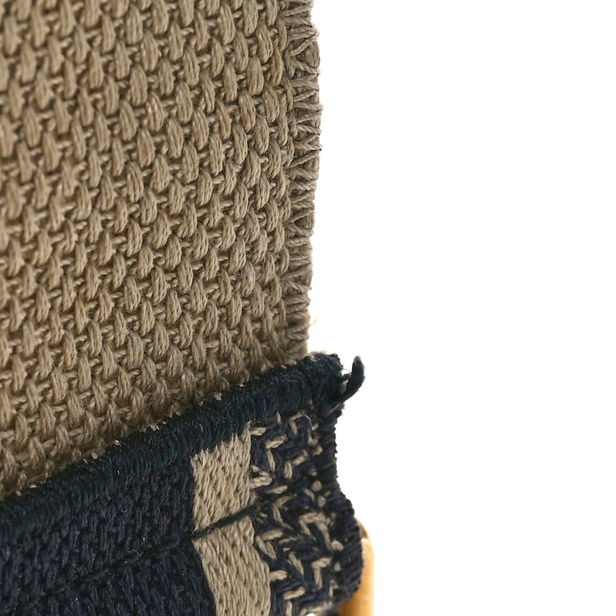 Canvas Embroidered Shoulder Strap Blue