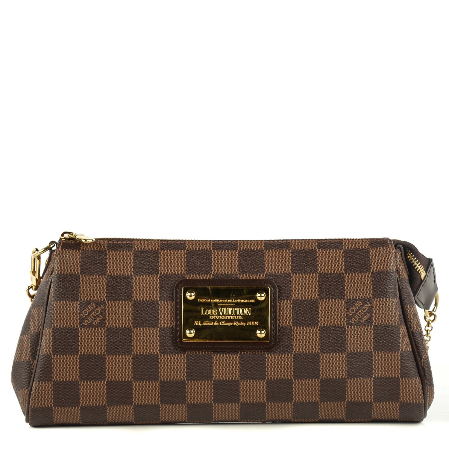 Louis Vuitton Damier Ebene Eva Clutch 1 of 7