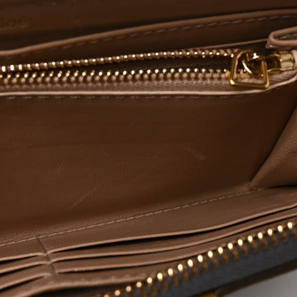 Chloe Calfskin Marcie Long Zip Around Wallet Cashmere Grey 9 of 10