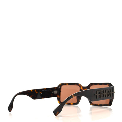 Fendi Acetate Jacquard FF Fendigraphy Square Sunglasses FE40073U Brown 4 of 7