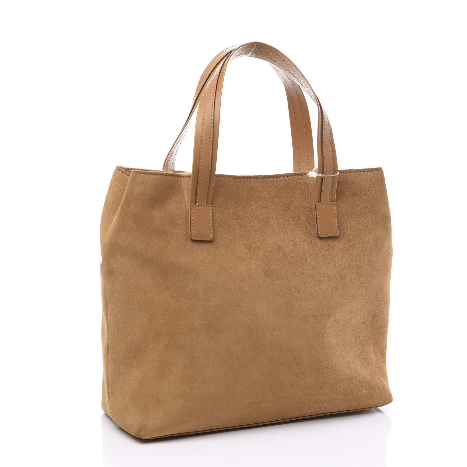 Gucci Suede Double Pocket Tote Beige 2 of 9