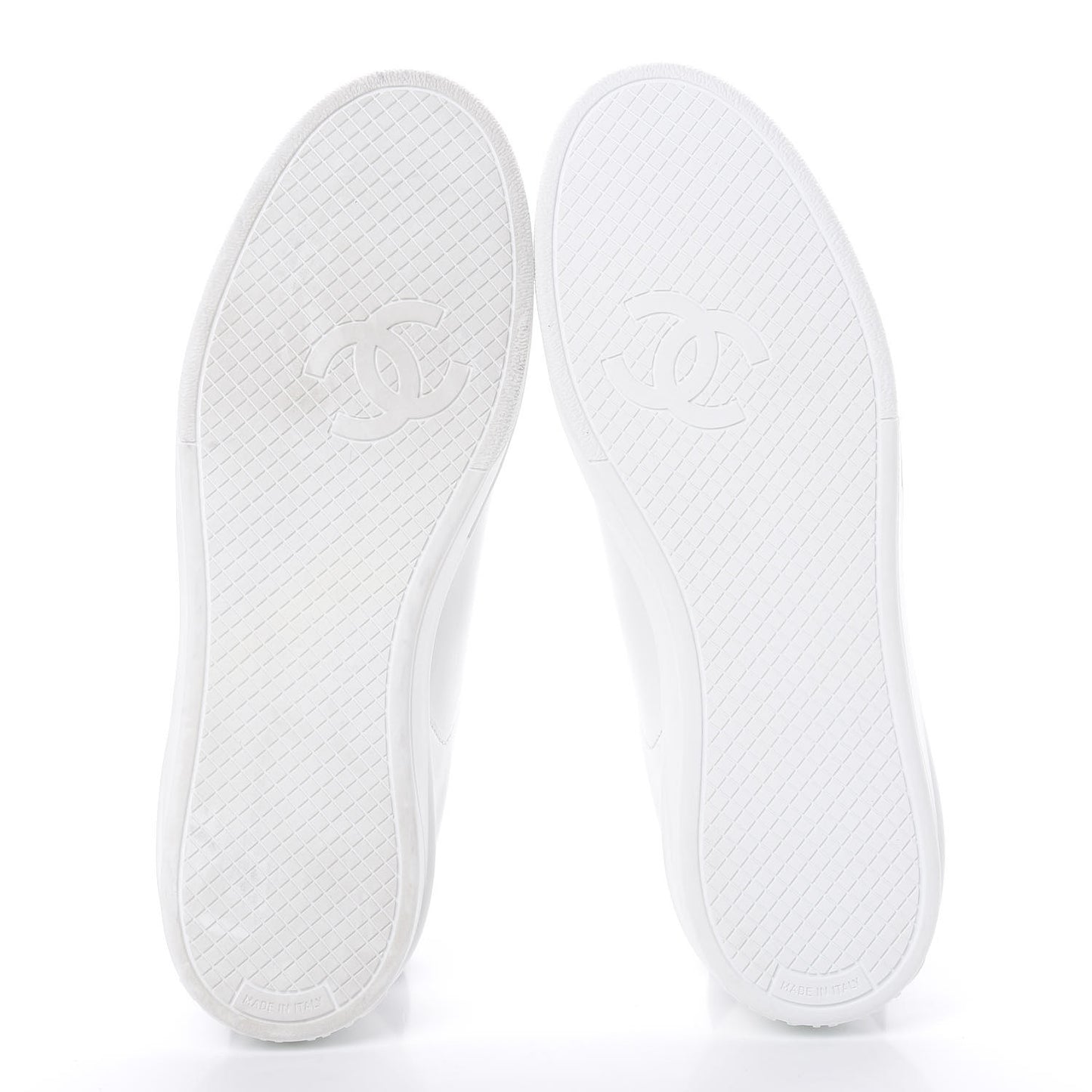 Calfskin CC Sneakers 38 White