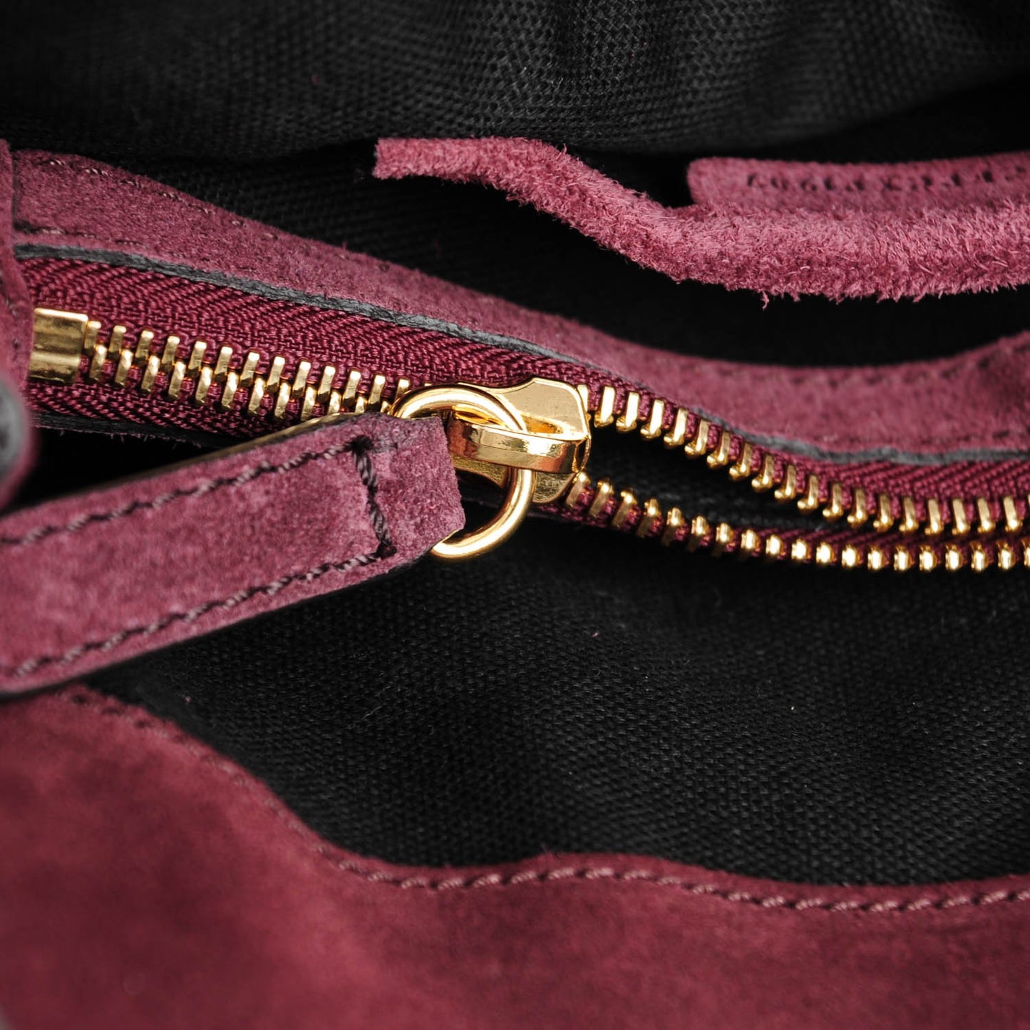 Suede House Check Cornwall Hobo Mahogany Red