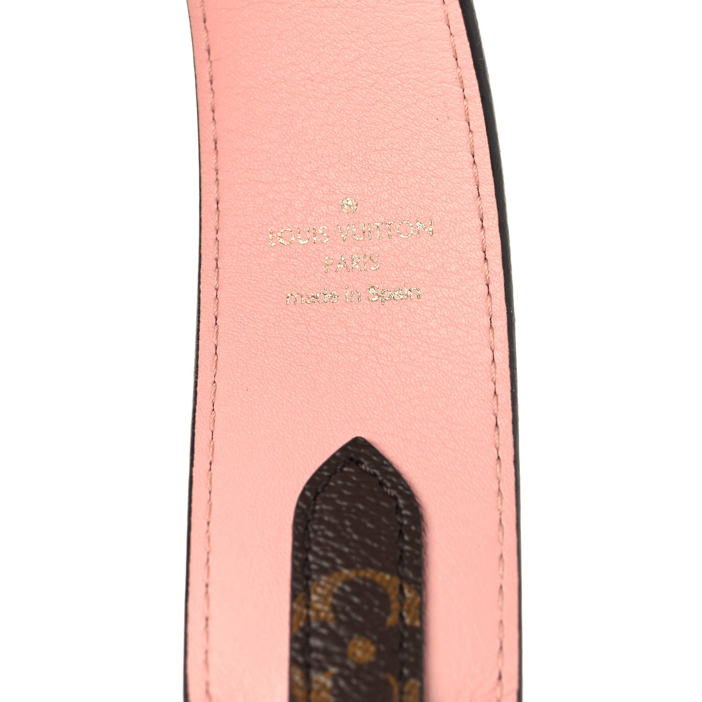 Monogram Bandouliere Shoulder Strap Rose Ballerine