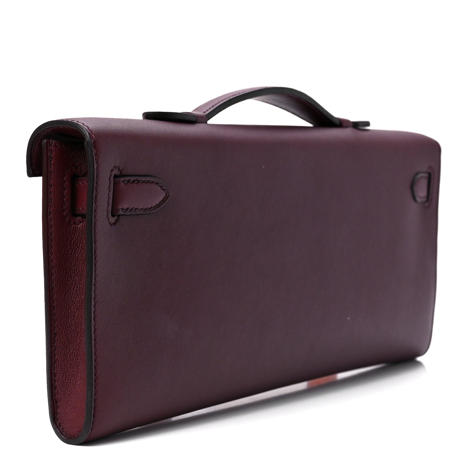Hermes Swift Kelly Cut Clutch Pochette Bordeaux 3 of 13
