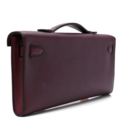 Hermes Swift Kelly Cut Clutch Pochette Bordeaux 3 of 13
