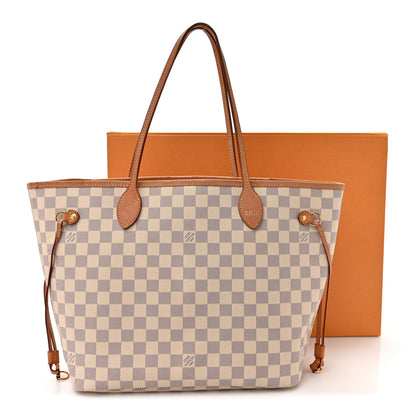 Louis Vuitton Damier Azur Neo Neverfull MM Rose Ballerine 17 of 17