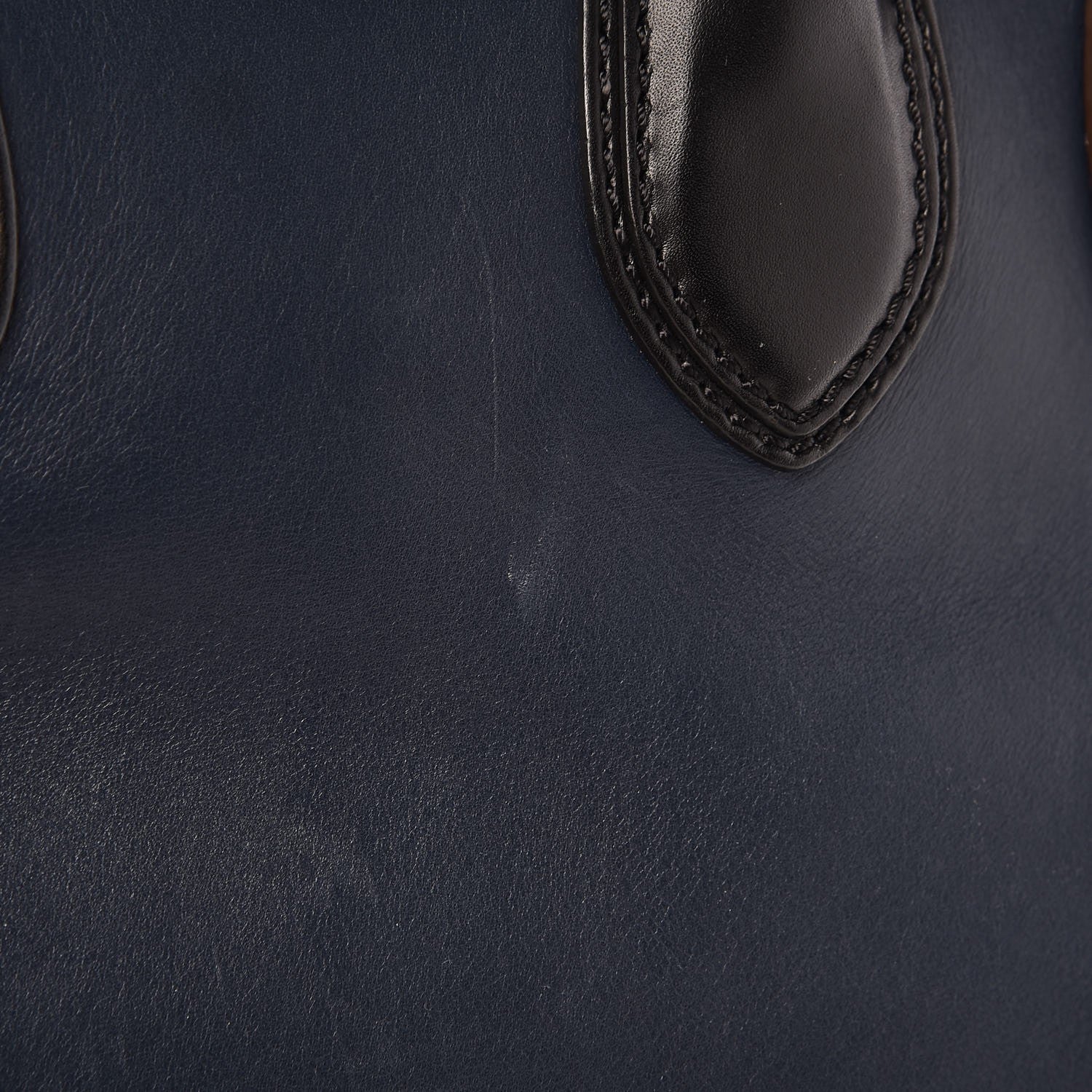 Celine Smooth Calfskin Mini Tri-Color Luggage Navy Blue 12 of 14