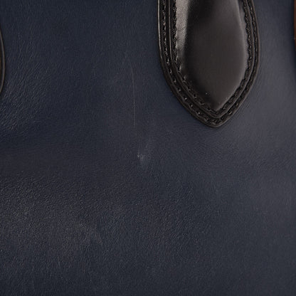Celine Smooth Calfskin Mini Tri-Color Luggage Navy Blue 12 of 14