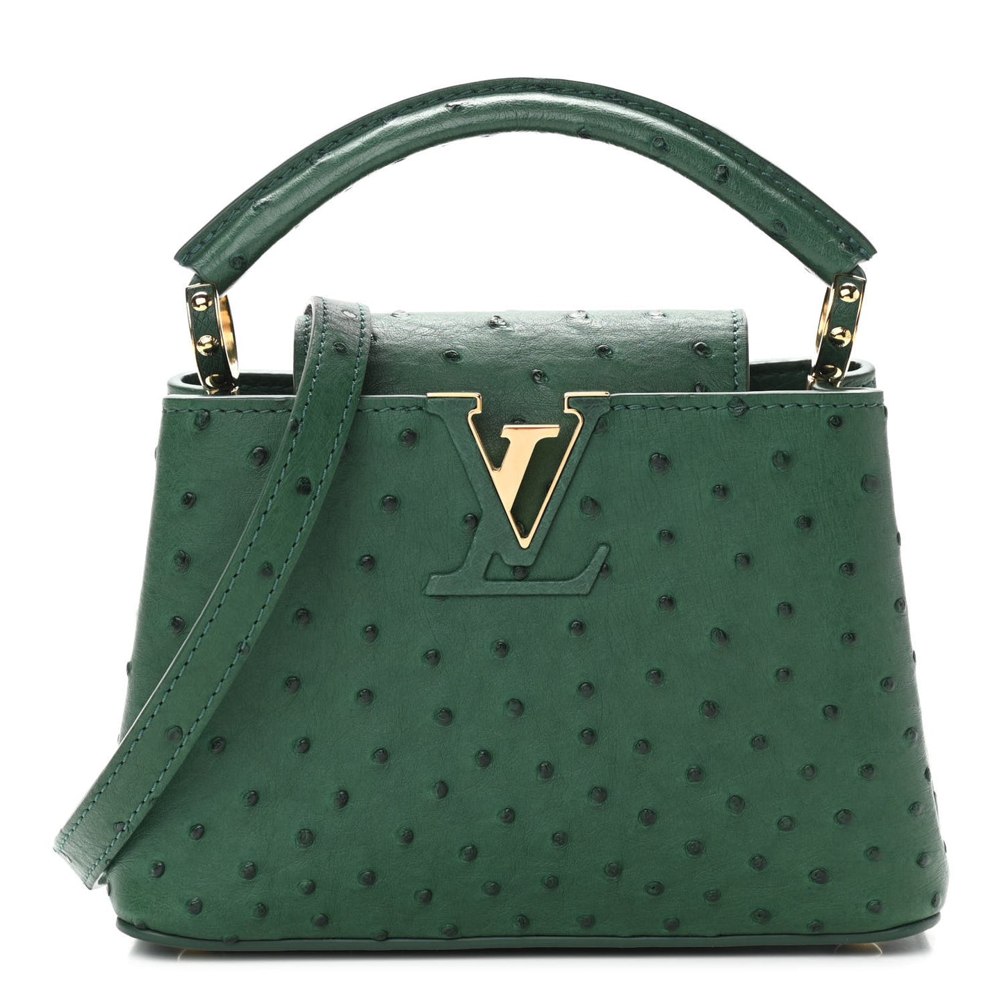 Louis Vuitton Ostrich Capucines Mini Mint 992388 – FASHIONPHILE