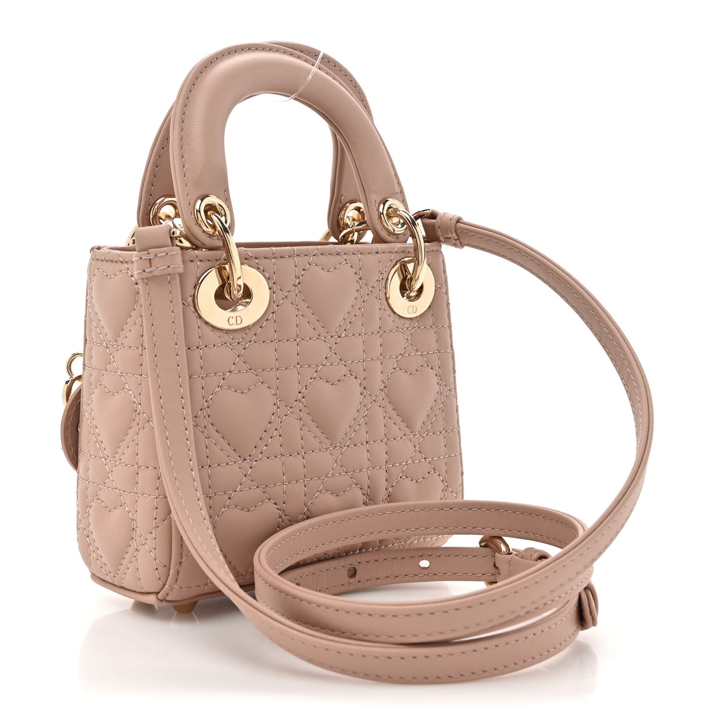 Lambskin Cannage Micro DiorAmour Lady Dior Pink