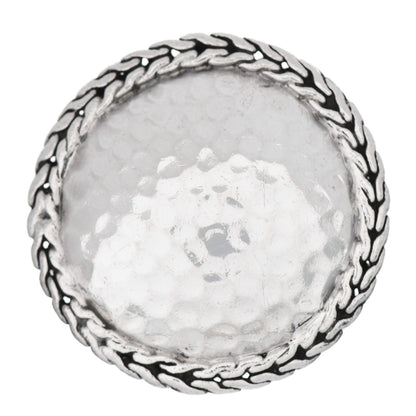 John Hardy Sterling Silver Palu Hammered Dome Ring 54 7 1 of 5