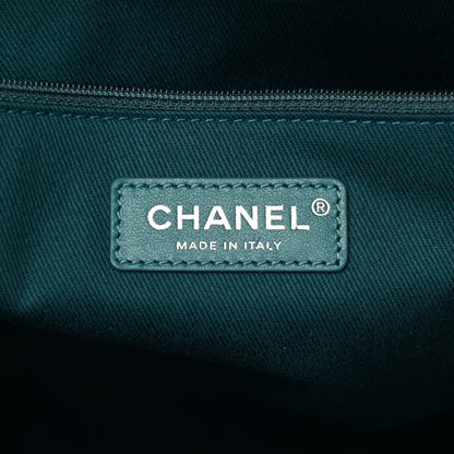 Chanel Lurex Boucle Small Deauville Tote Turquoise 7 of 12