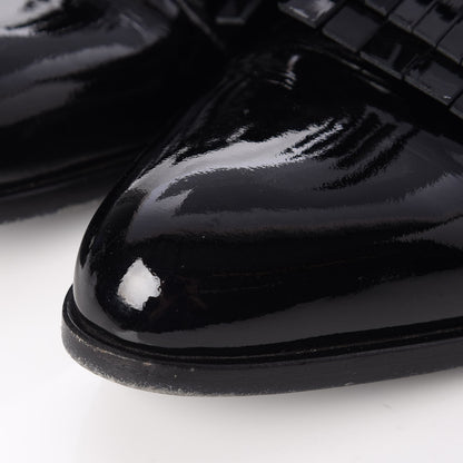 Lanvin Patent Mila Tassel Fringe Loafers 39 Black 11 of 13