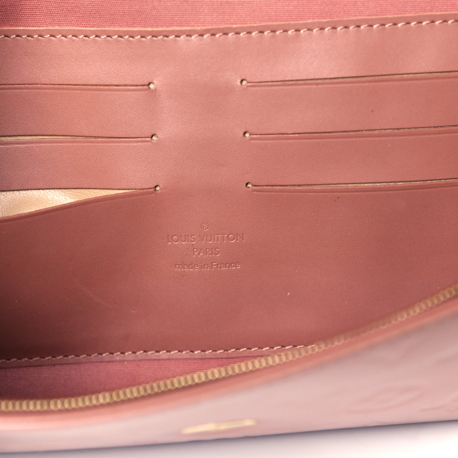 Louis Vuitton Vernis Rossmore MM Rose Velours 9 of 11