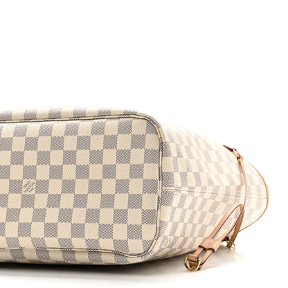 Louis Vuitton Damier Azur Neo Neverfull MM Rose Ballerine 10 of 12