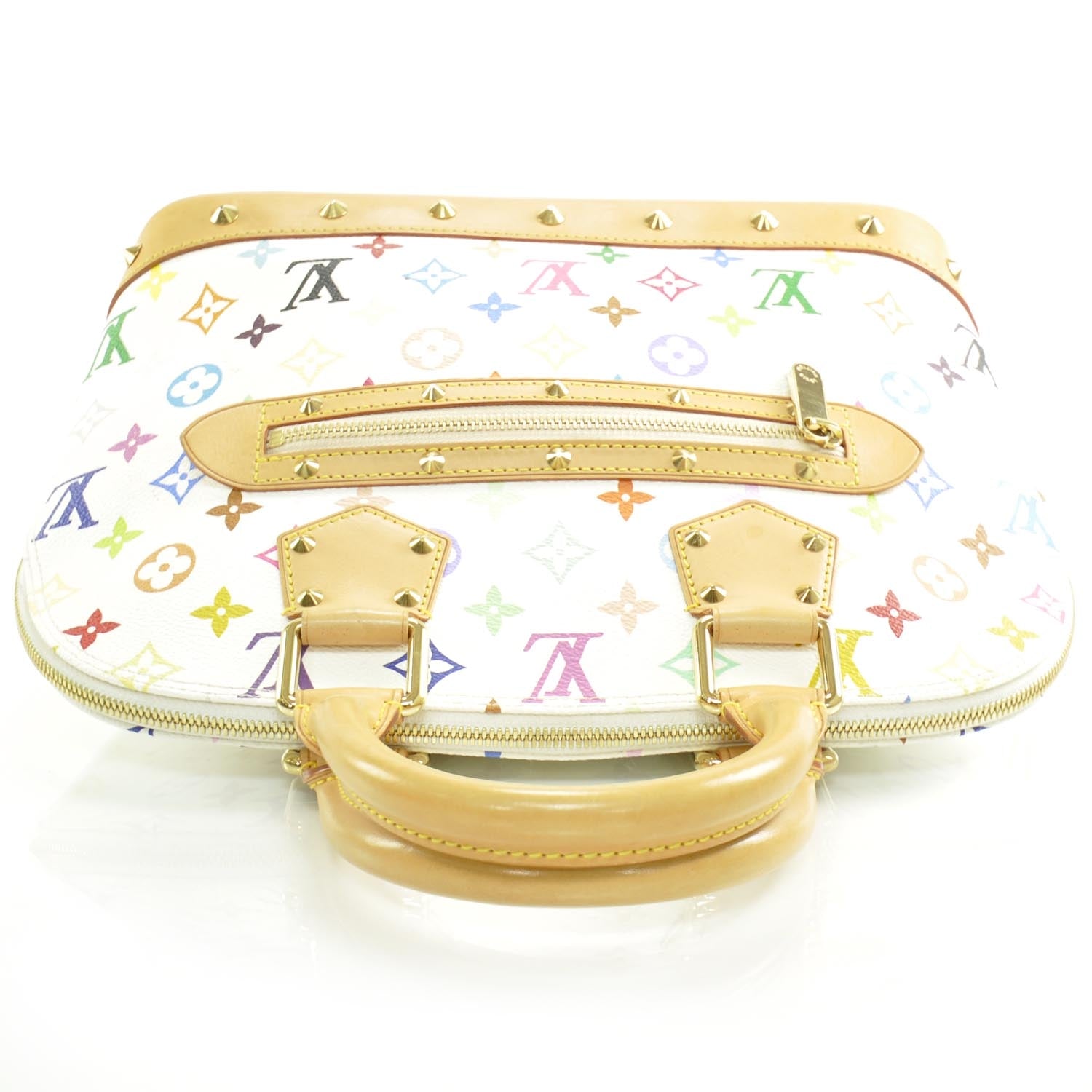 Louis Vuitton Monogram Multicolor Alma White 5 of 8