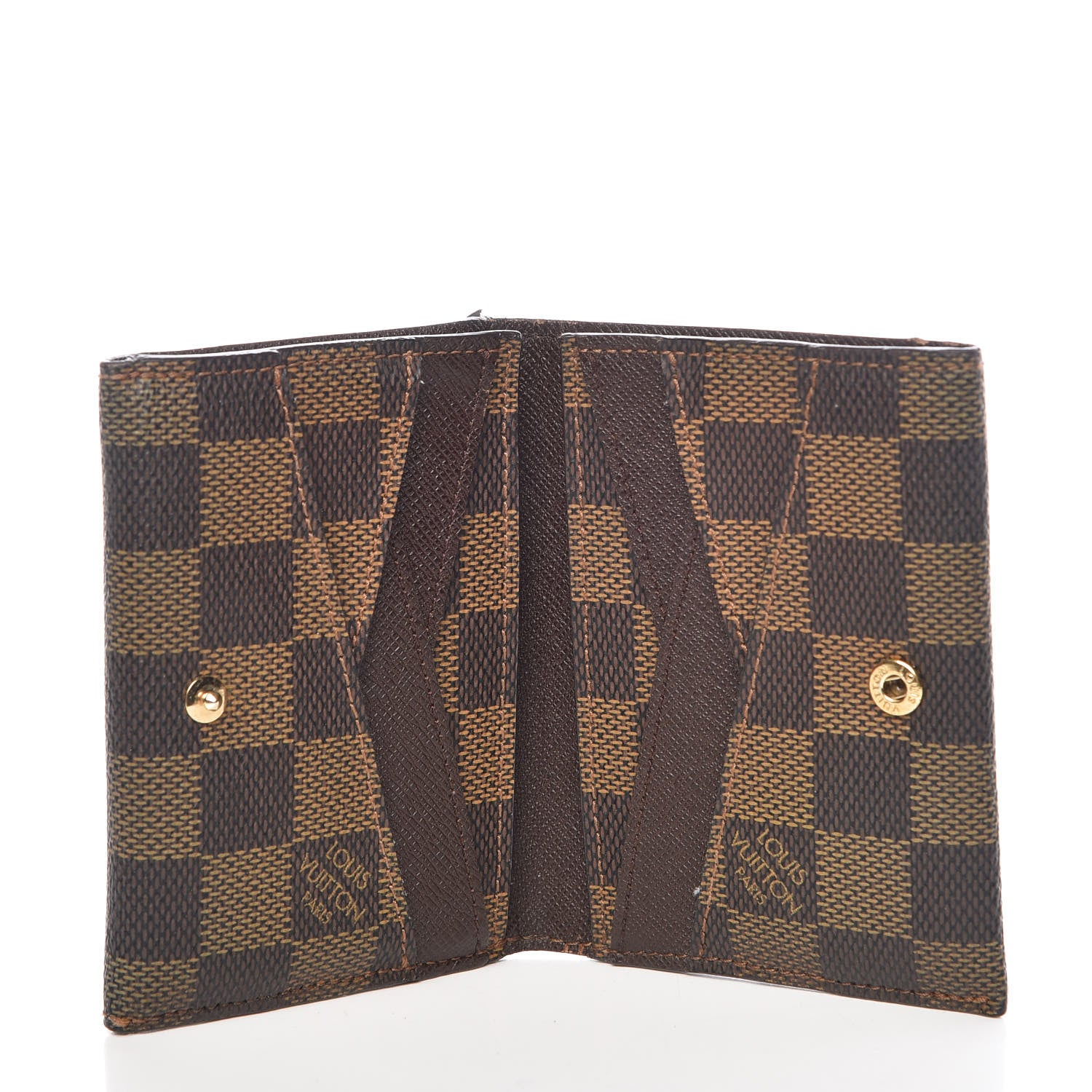 Louis Vuitton Damier Ebene Compact Origami Wallet 5 of 10