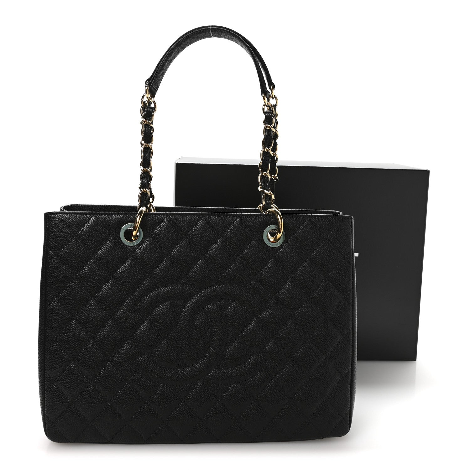 Chanel Caviar Quilted Grand Shopping Tote GST Black 11 of 11