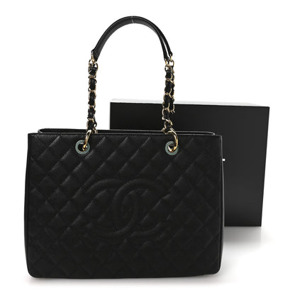 Chanel Caviar Quilted Grand Shopping Tote GST Black 11 of 11