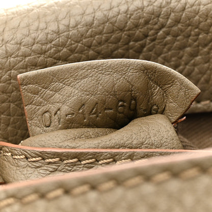 Chloe Grained Calfskin Small Marcie Saddle Bag Anchor Grey 7 of 18