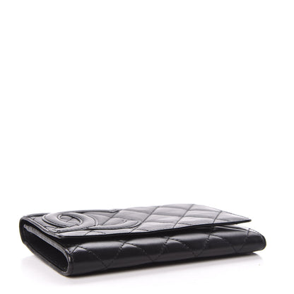 Chanel Calfskin Quilted Cambon Flap Wallet Black 4 of 13