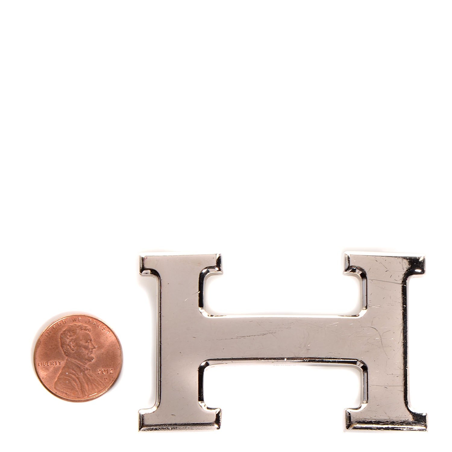 Hermes Polished Palladium 32mm H Belt Buckle Silver 2 of 5