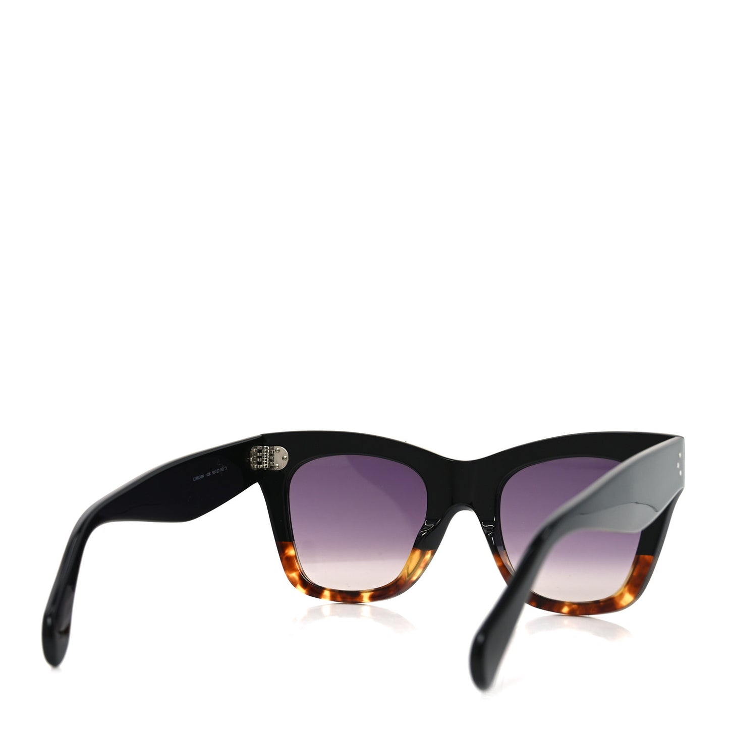 Acetate Polarized Cat Eye Sunglasses CL4004IN Havana Black
