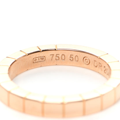 Cartier 18K Pink Gold 3mm Lanieres Ring 50 5.25 4 of 5