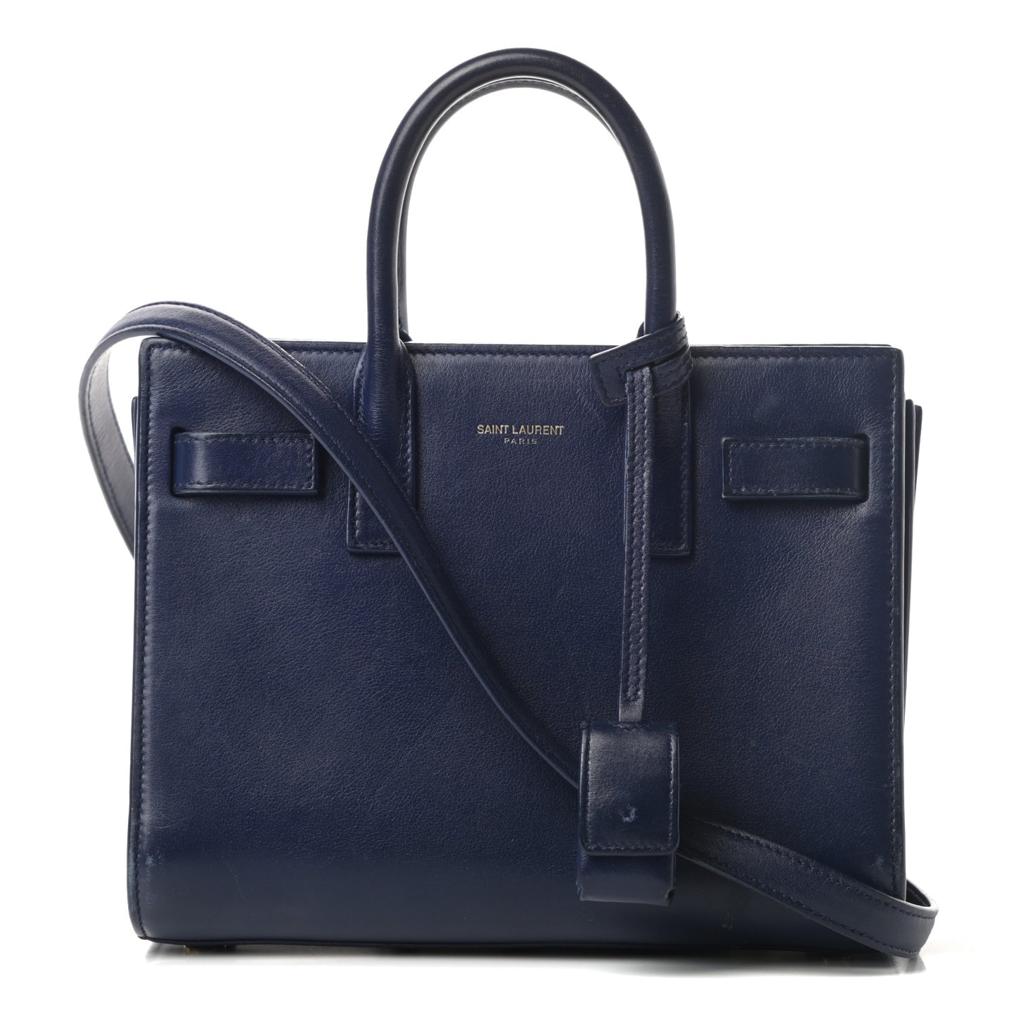 Calfskin Nano Sac De Jour Dark Blue