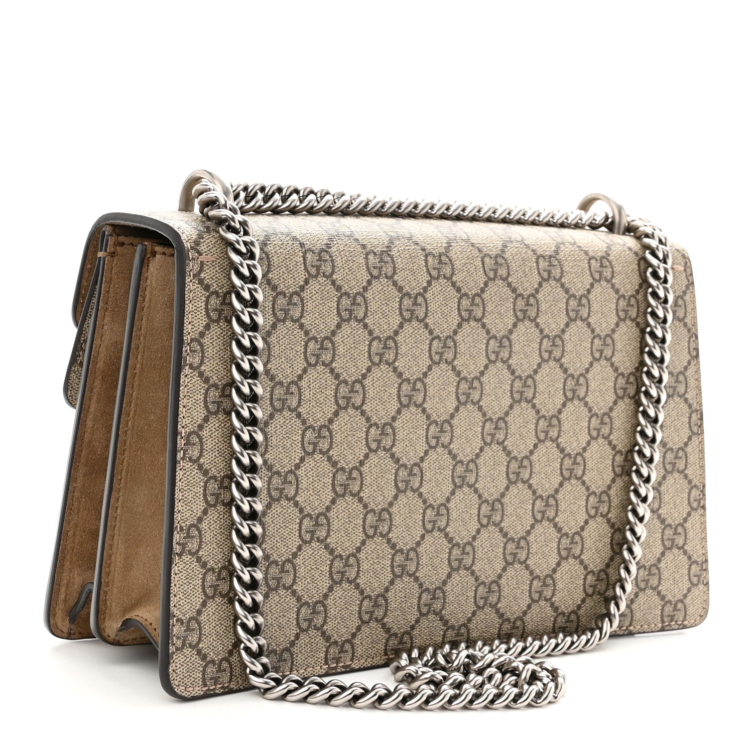 Gucci GG Supreme Monogram Small Dionysus Shoulder Bag Taupe 3 of 11