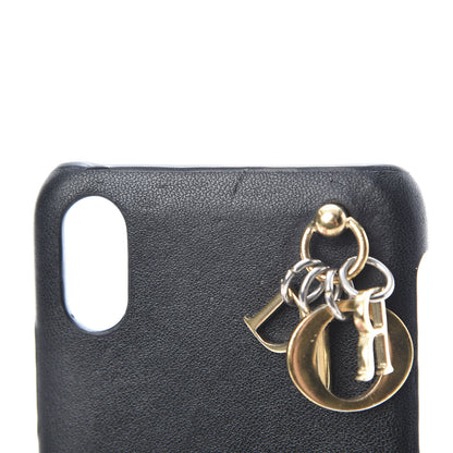 Christian Dior Lambskin Cannage Lady Dior Tech iPhone X XS Case Black 7 of 8
