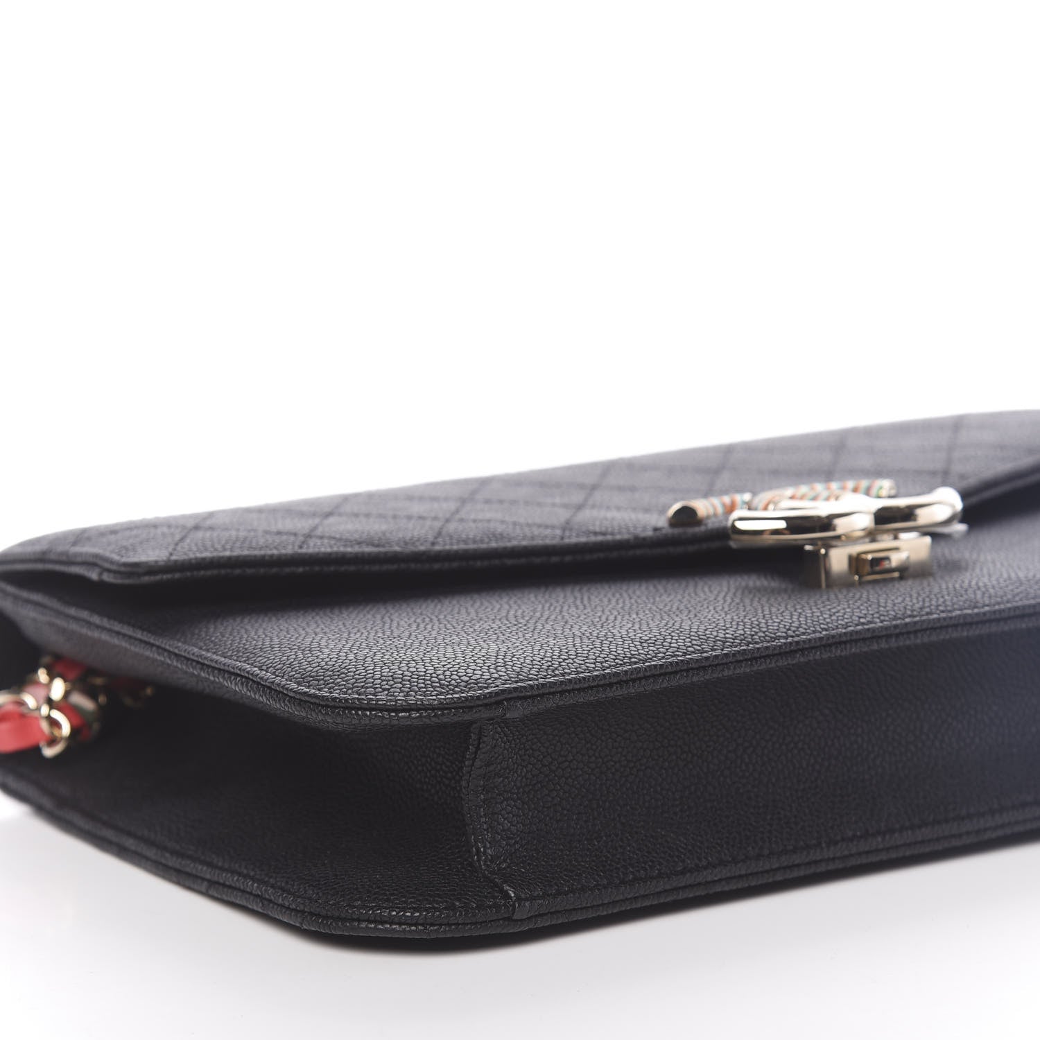 Chanel Grained Calfskin Quilted Cuba Flap Black 8 of 10