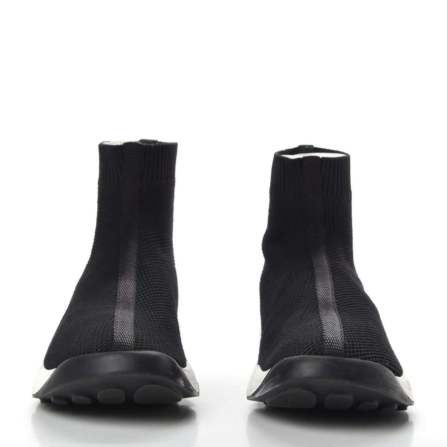 Technical Canvas Fusion High Top Sneakers 36.5 Black