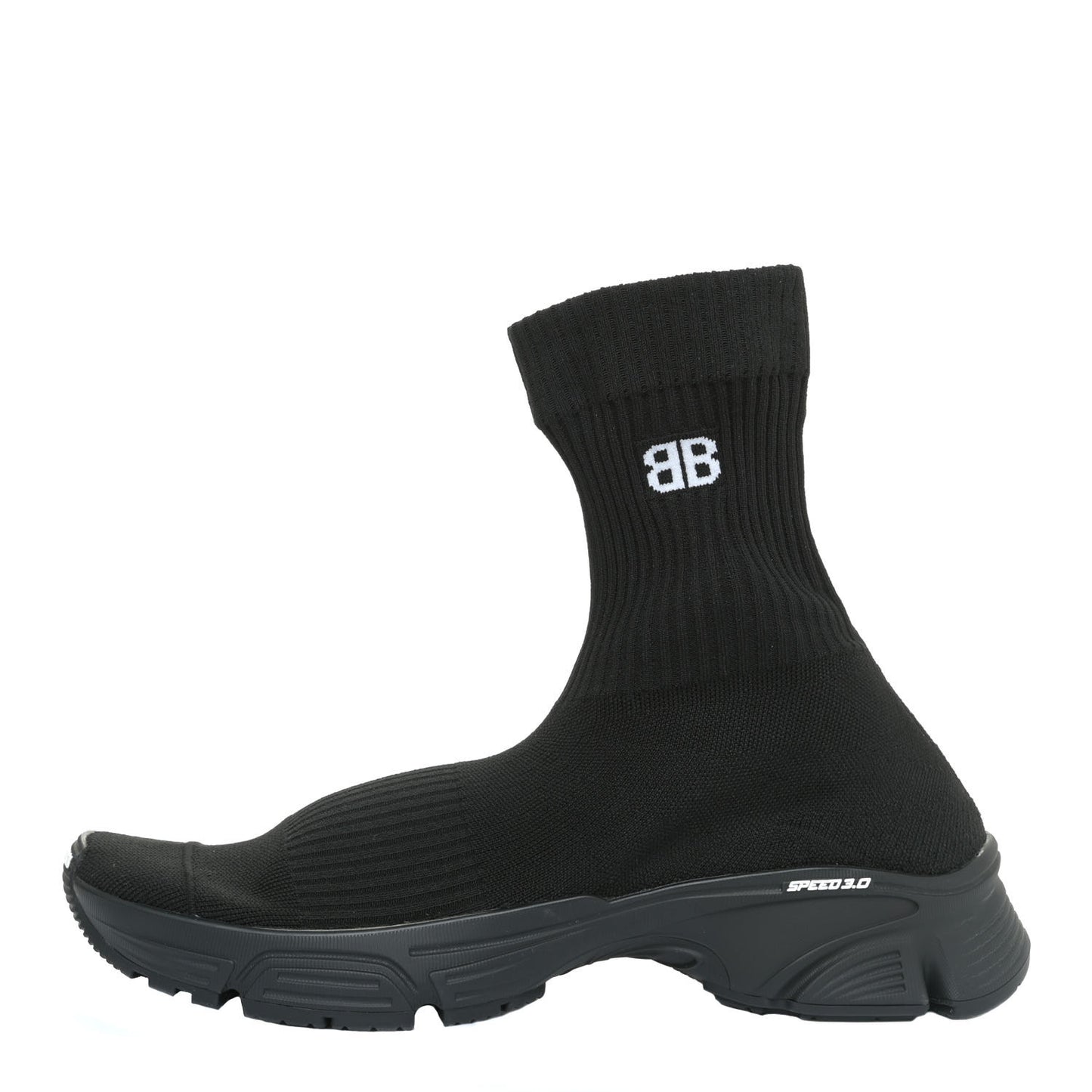 Technical Ribbed 3D Recycled Knit Womens Speed 3.0 Sneakers 41 Monocolor Black