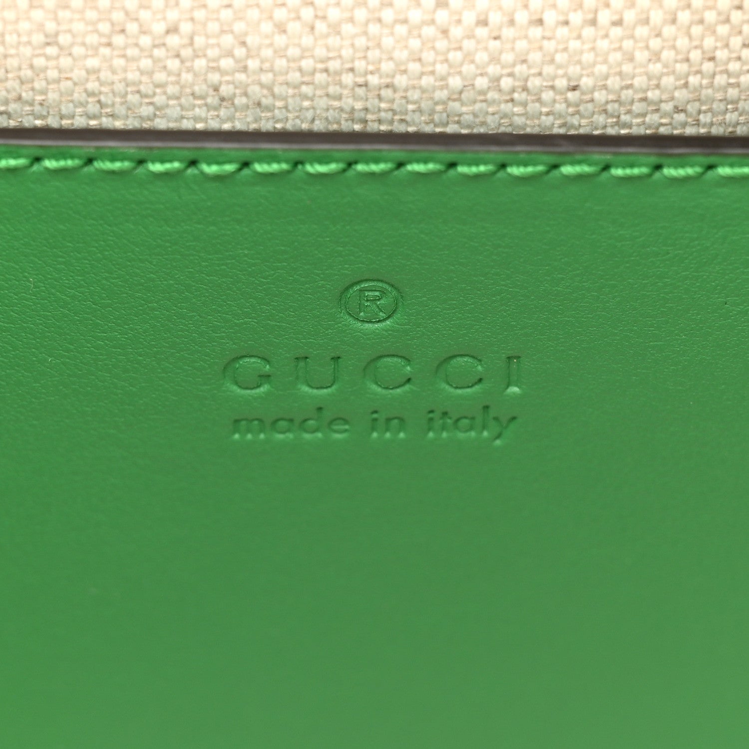 Gucci Calfskin GG Matelasse Mini Bowler Bag Spring Green Natural 6 of 10